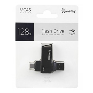 Накопитель USB 128Gb Smart Buy MC25 Metal Dual Type-C/Type-A