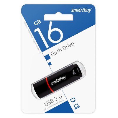 Накопитель USB 16Gb Smart Buy Crown Black USB 2.0