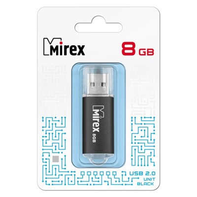 Накопитель USB 8Gb Mirex Unit Black USB 2.0