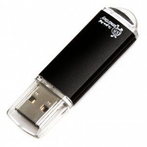 Накопитель USB 16Gb Smart Buy V-Cut черный