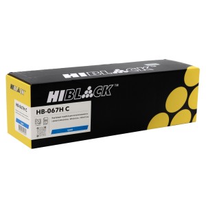 Картридж 067H для Canon i-Sensys LBP-631/633/MF651 голубой Hi-Black