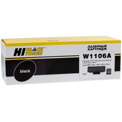 Картридж Hi-Black W1106A для HP Laser 107a/r/135a/137fnw с чипом 