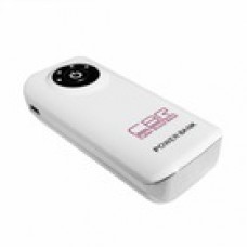 Портативное зарядное устройство Power Bank USB CBR "СВ 338 White", 4400 mAh, фонарик