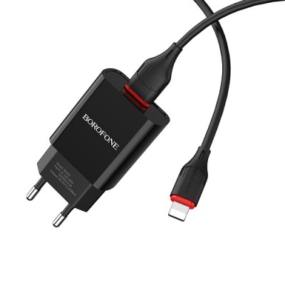 BOROFONE BA20A 1USB 2,1A + Type-C black