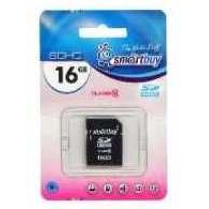 Карта памяти micro SD 16 GB Class 10 Smart Buy беэ адаптера