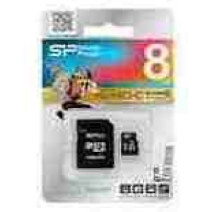 Карта памяти micro SD 8 GB Class 10 Silicon Power c адаптером