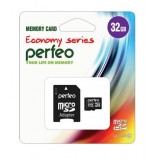 Карта памяти micro SD 32 GB Class 10 Perfeo с адаптером