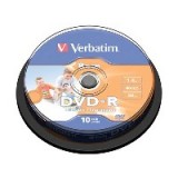 Диск DVD+RW Verbatim 1.46 Gb 4x 8cm Cake Box Photo Printable 10 штук