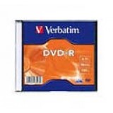 Диск DVD-R Verbatim 4.7 GB 16x Slim case