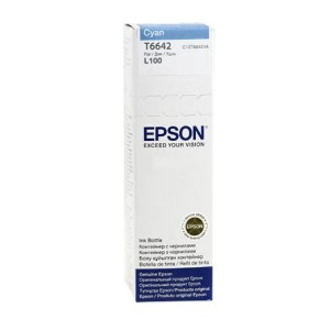 Чернила Epson L100/110/200/210/300/355/550/555 (C13T66424A) синие 70ml