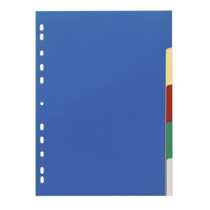 Разделитель Durable А4, пластик, 1-5, цветной