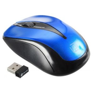 Мышь Oklick 675MW беспроводная черный/синий оптическая USB
