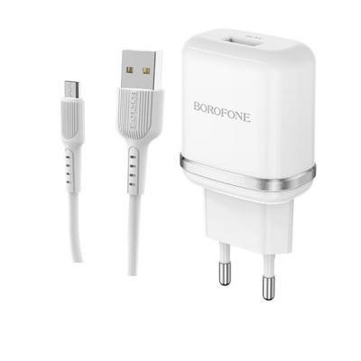 BOROFONE BA36A 1 USB 3A Quick Charge 3,0 белый