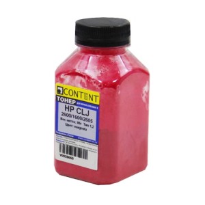 Тонер HP LJ Color 2600/1600/2605, Magenta, 85 гр/фл, (Content)